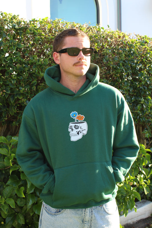 SKULL HOODIE GREEN